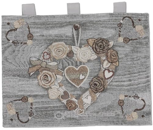 Casatessile Copriforno, Centrotavola e Runner Cuori Pizzo Copertura Esterna del Forno.
