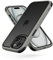 MobNano Compatible with iPhone 15, Ultra Thin Hybrid Case, Soft TPU Shockproof Bumper Anti Scratch Cover for iPhone 15 - Titanium Grey/Black