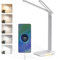 LENDOO Lampada Scrivania Led, Luce Scrivania Doppia Testa Batteria 2000 mAh/Porte USB, 5 Modalità Colore, Luce Lettura Dimmerabile, Lampada Tavolo Touch, Piccola Luce Notturna Integrata Per Camera