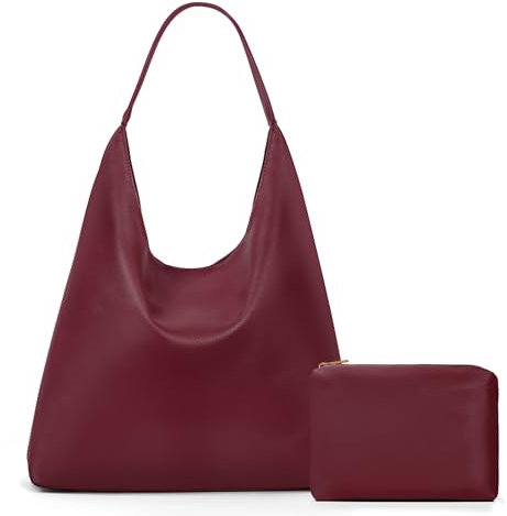 GSenhui Handtasche Damen Groß Hobo Bag Weicheleder Gross Schultertasche Shopper Tasche Damen Shoulder Bag Women Slouchy Bag Vintage Tasche Braun