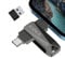 EOZNOE Clé USB 128Go pour iPhone/iPad/Android Smartphone/Ordinateur Portable/PC, Clé USB Stick de Stockage Externe pour Plus de Photos et Vidéos sans Application.