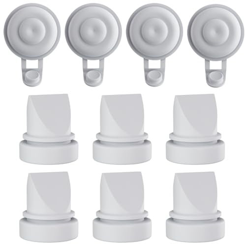 GOTOCUT Breast Pump Parts for Momcozy M9 Replacement Parts, Including 6PCS Duckbill Valves & 4PCS Diaphragms, Compatible with Momcozy Mobile Flow M9,Upgraded M9 Replacement Accessories
