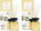 ipuro - Essentials Raumduft Soft Vanilla 50ml | Raumerfrischer mit Vanille, Sandelholz, Lakritz, Pfirsichblüte & Karamell Duft Aroma | Diffuser mit Stäbchen | Lufterfrischer für die Wohnung