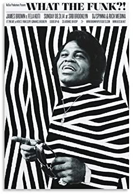 HSYIFF Leinwand Bilder Senza Cornice 50 * 70cm James Brown Poster Decorazione Soggiorno Camera da letto Pittura