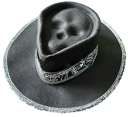 Cowboyhut für Erwachsene, Halloween, Totenkopf und Tod, für Damen, Western-Cowboyhut, Modell-Show, Halloween, Cosplay-Party