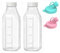 Paquete de 2 botellas de vidrio reutilizables con tapa hermética de rosca,Set de Botellas de Cristal Herméticas 1L con Tapa Hermetica de, Botellas de Nevera para Agua Leche Zumo Limonada (2 Pack)