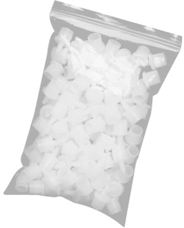 CALLARON 100pcs Universal Plastic Glue Applicator Tips and Extender Caps for Eyelash Glue Bottles Precision Craft Supplies for Eyelash Extension Use