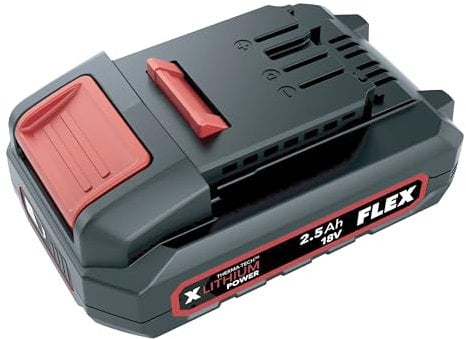 Flex - 18V Li-Lon Wiederaufladbares Batterieladegerät - 18V Akku mit elektronischem Managementsystem, eingebautem Lade- und Entladeschutz, Arbeitswerkzeuge
