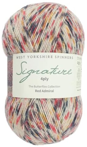 West Yorkshire Strickwolle – Spinners Signature – 4-lagig – Sock Fingering British – 1241 Red Admiral