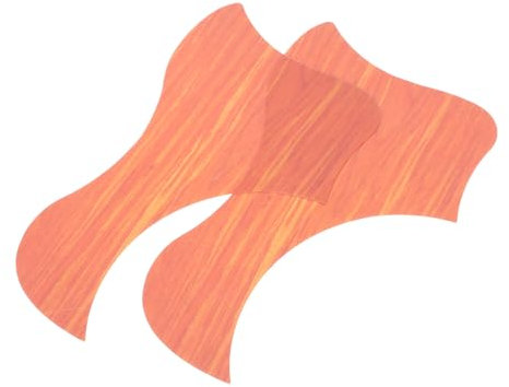 Kisangel 2 Stück Akustikgitarre Holzmaserung Pickguard Kratzfeste Gitarrenschutzplatte für Westerngitarren Installieren für Gitarrenliebhaber und DIY Projekte