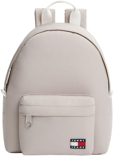 Tommy Jeans Damen Rucksack Daily Dome mit Branding, Beige (Stone), Einheitsgröße