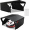 Vkechh Garage galvanisé pour robot tondeuse à gazon, 78 x 60 x 34 cm, pour robot à gazon, résistant aux intempéries, protection UV, avec matériel de montage, noir