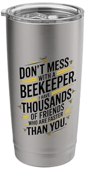 Beekeeper Design For Men & Women, Honey Bee Stainless Steel Insulated Tumbler