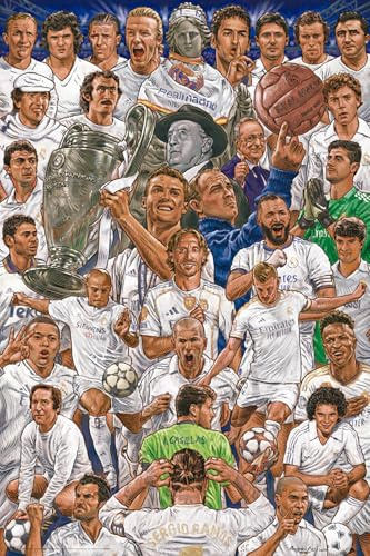 empireposter Fußball - Real Madrid Legenden - Poster 61x91,5 cm