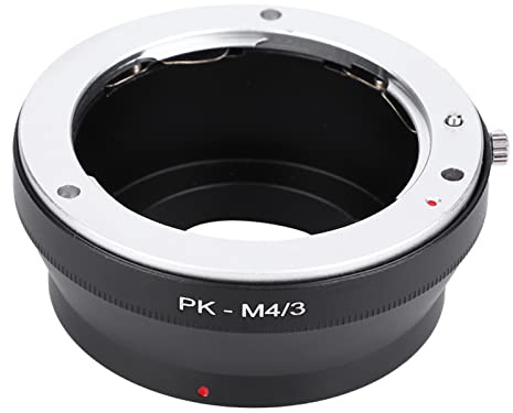 Jspondivague PK – M4/3-Adapterring für Pentax-PK-Objektive an Micro-4/3-Kameragehäuse, Metall-Objektivadapter mit Unendlich-Fokus, manuelle Bedienung für - und -MFT-Kameras