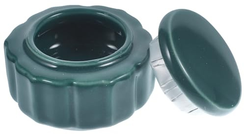 TINEASUR Pot Cosmétique en Céramique 15ml Multifonction Élégant et Rétro Couvercle, pour Anniversaire et Décoration Délicate