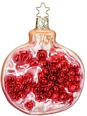 Inge-glas Granatapfel, Weihnachtsbaumschmuck, Glas, 9 cm, Weihnachten