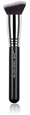 Jessup Professional Single Gesicht Foundation Rouge Makeup Pinsel Kosmetik Kunsthaar 1 Stück schwarz/silber B083-083