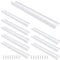 Set of 8 NUZAMAS Kitchen Lip Pull Handles, Aluminum Alloy, Silver Color, Door Handles, Concealed Finger Pull Handle for Home Kitchen Door Drawer Cabinet, 30cm