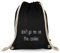 Turnbeutelliebe® Turnbeutel mit Spruch - lustige Denglisch Sprüche - Bedruckt - Baumwolle schwarz - Sportbeutel - Rucksack - ca. 12 Liter - 37 x 46 cm (Dont go me on The Cookie)