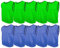 SPORTSBIBS Fußball Leibchen Set 10 Stück: 2 Farben - 5 von jeder Farbe, für Kinder und Erwachsene, Markierungshemd-Trainingsleibchen ohne Logo, Team-Spiel Bibs für Herren Damen Senioren Junioren