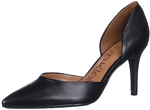 Calvin Klein Women's Gloria Pump, Black Leather 967, 5.5 UK
