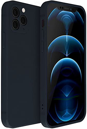 Liquid Silicone TPU Gel Case Rubber Cover For Apple iPhone 12 Mini (Black)