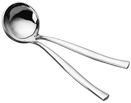 Yesdate Set di 6 mestoli da minestra in acciaio inox, mestoli per utensili da cucina