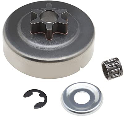 OTOTEC Kit de arandela de piñón de tambor de embrague 3/8 6T compatible con motosierra STIHL 017 018 021 023 025 MS170 MS180 MS210 MS230 MS250