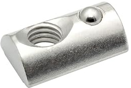 KLAK 45 - Nutenstein mit Federkugel und Steg M8 Nut 10 für Aluprofil 45-er - 100 Stück