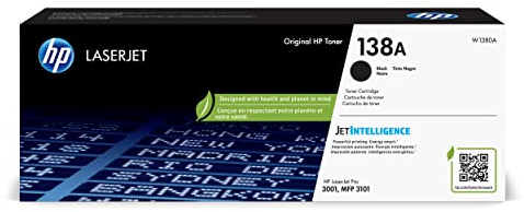 HP 138A Black Toner Cartridge | Works with HP LaserJet Pro 3001 Series, HP LaserJet Pro MFP 3101 Series | W1380A