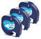 3 x Etiketten kompatibel mit Dymo Etikettenband Letratag 12mm x 4m Bänder Ersatz für Dymo Letratag Etikettiermaschine XR LT-100H LT-100T, Schwarz auf Weiß