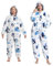 emmarcon Pigiami Animali invernali in pile unisex, tuta intera monopezzo, chiusura con cerniera pile.pingui-150/S