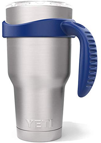 Tumbler Handle for 30 oz Yeti Rambler Cooler Cup, Rtic Mug (Old Style), Sic, Ozark Trail Grip and more Tumbler Mugs - BPA FREE (Navy Blue-CUP NOT INCLUDE)