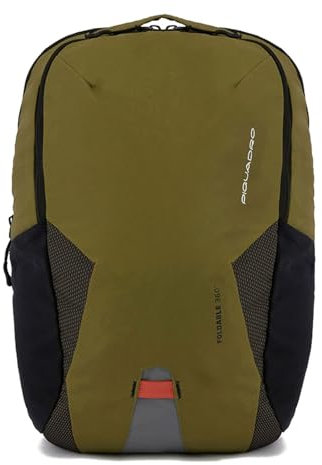 PIQUADRO Foldable Zaino 43 cm Scomparto per laptop, Green, Taglia unica