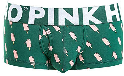 KONG JIMFAN Herren-Boxershorts High Waist Slip Gift for Men Badehose Herren Slip Unterhose Unterhose Für Radfahrer Herrenunterhose Herren Pyjama Boxers Unterhosen Mit Eingriff(Grün,XL)