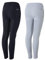 NETPROSHOP Kinder Reitleggings Vollbesatz mit Silikon-Grip mit Pferdemotiv aus Bio Baumwolle, Kindergroesse:110, Farbe:Grau