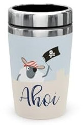 Thermobecher Isolierbecher Thermo Kaffeebecher To Go 240ml (Schaf - Ahoi)
