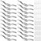 UNGFEI 20 PCS 66mm Silver Roman Blind Hooks, Metal Rope Cleat Hook for Fixing Shade Cord and Knot Cord