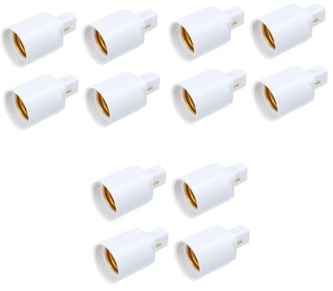 Angoily 12 Stk g24d Konversionslampenkopf Lampenfassungsadapter Glühbirnenadapter e12 birnen Glühbirnen-Adapter-Konverter Austausch der Lampenfassung Adapter für Glühbirnen Lampenhalter