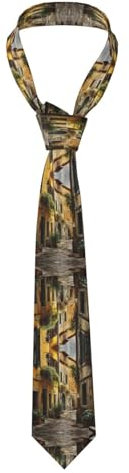 HJLUUFT Italienische Old Street Herren-Krawatten-Kollektion – breite und langlebige Seidenkrawatten für Herren, perfekt gepaart mit jedem Hemd für alle Anlässe, Schwarz, Einheitsgröße