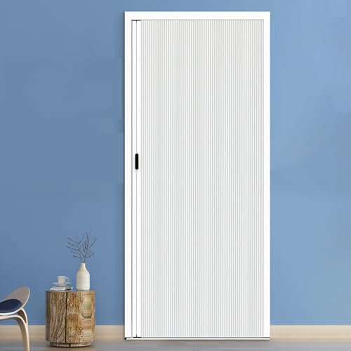 Porte Coulissante Accordéon Pliante Porte de placard pliante occultante, porte accordéon plissée intérieure pour chambre à coucher, salon, porte d'intimité, porte coulissante en panneaux de grange – I