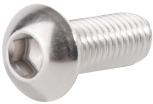 Aqxypas ISO7380 M5 304 A2-70 Edelstahl Sechskant Innensechskant Knopfschraube(20mm)