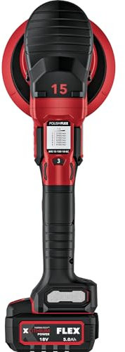 Flex Lucidatrice eccentrica a batteria con ruota libera 18V XCE 8 150 18-EC Set (con interruttore acceleratore, facile regolazione della velocità, ergonomica) 533021