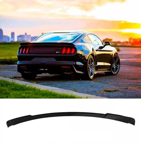 For Auto Perfectionists UK Rear Boot Spoiler Compatible With Ford Mustang 2015-2024 R Style ABS Gloss Black