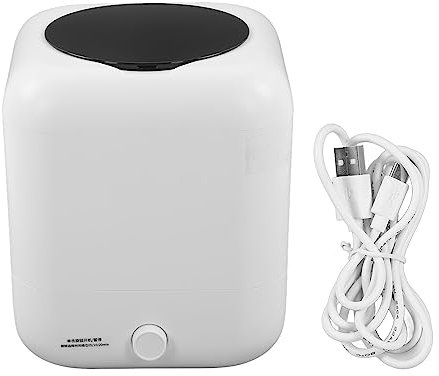 TOPINCN Mini-Waschmaschine, 11 Pfund Kapazität, Timing-Funktion, 2000-mAh-Akku, für Wohnung, Wohnheim, Wohnmobil, USB, ABS, mit Tiefenreinigung, 10-W-Motor, IP54-Wasserdichtigkeit