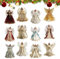 Engel Ornament - Engel Ornamente Figuren | Engel Baumspitze | Weihnachtsengel Baumspitze | Weihnachtsdeko | 12 Engel Puppe Anhänger | Weihnachtsschmuck Baumschmuck Hängende Dekoration