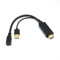 Câble adaptateur convertisseur HDMI vers Mini DisplayPort avec charge USB 4 K @ 60 Hz x 2 K HDMI mâle vers DP femelle - Uniquement applicable au port Mini Display - Fonctionne