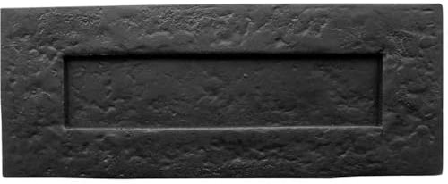Stylish Antique Black Letterplates 260x80mm for Your Home - External Front Door Letter Box Plate