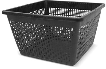 blizz-z Pflanzkorb eckig 23 x 23 cm 13 cm (10 Stück) | Teichkorb, Wasserpflanzkorb, Teichbepflanzung, Gewächshaus, wetterfester Kunststoff Lange Lebensdauer